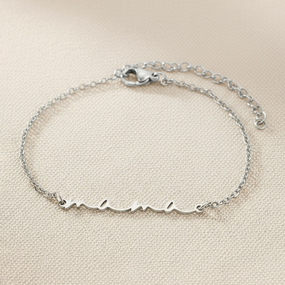 Letter Pendant Versatile Bracelet ⭐4.3