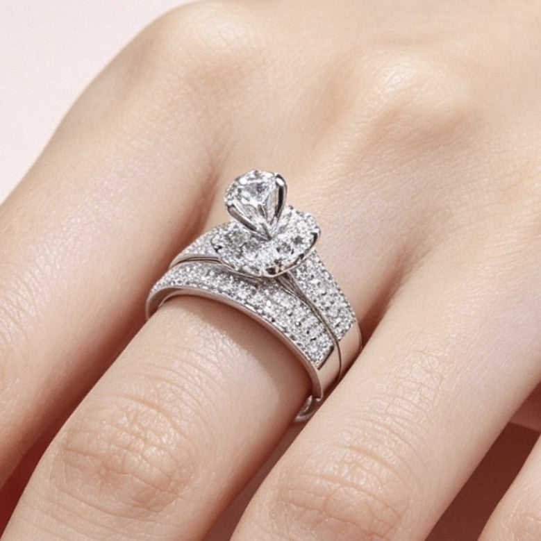 Diamond Encrusted Platinum Ring ⭐4.3