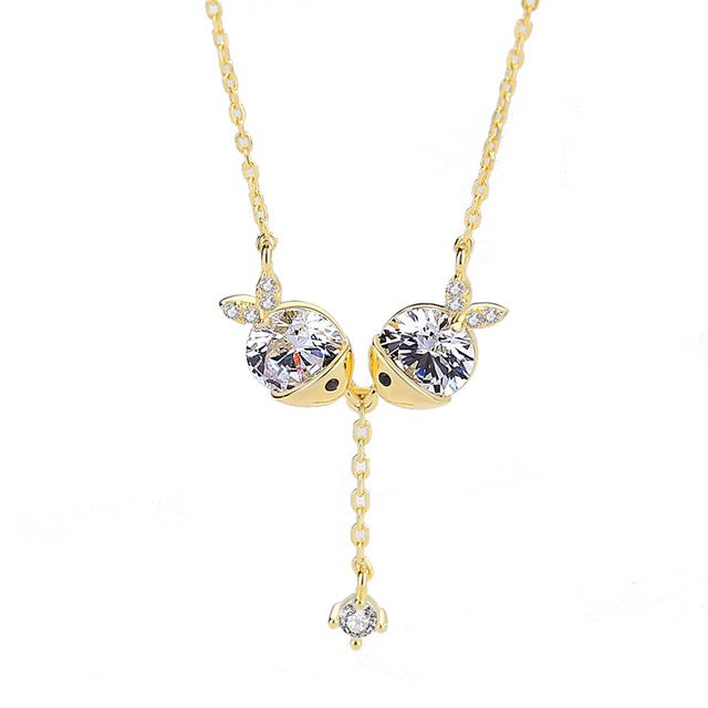 Cute necklace zircon fish necklace ⭐4.5