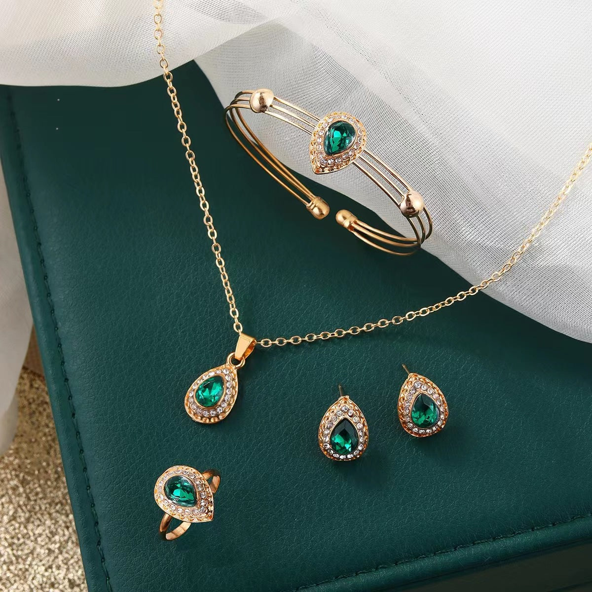 Water Drop Gem Jewelry Set ⭐4.7