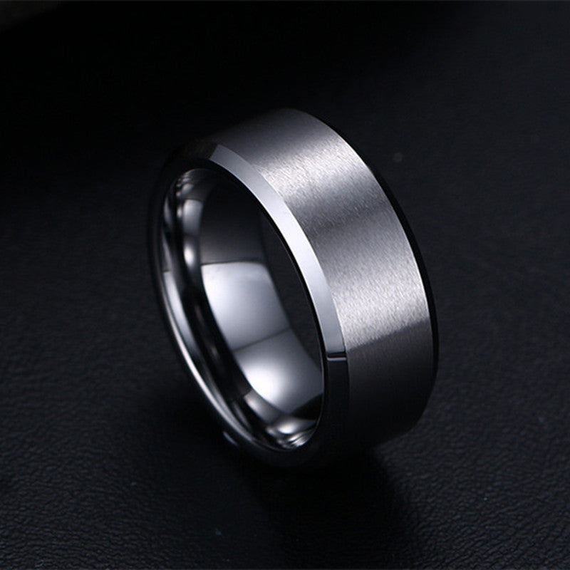 Geometric Ring Glossy Cut Ring Unisex