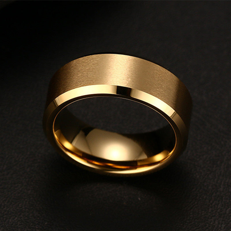 Geometric Ring Glossy Cut Ring Unisex