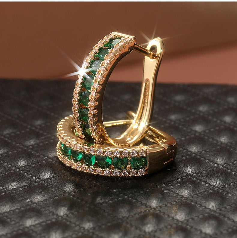 Simple Zircon Shiny Earrings set ⭐4.3