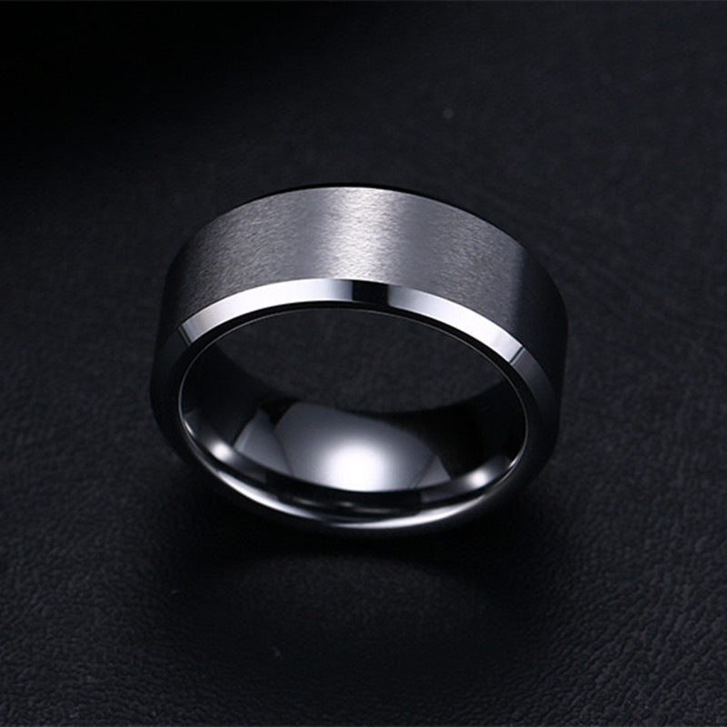 Geometric Ring Glossy Cut Ring Unisex