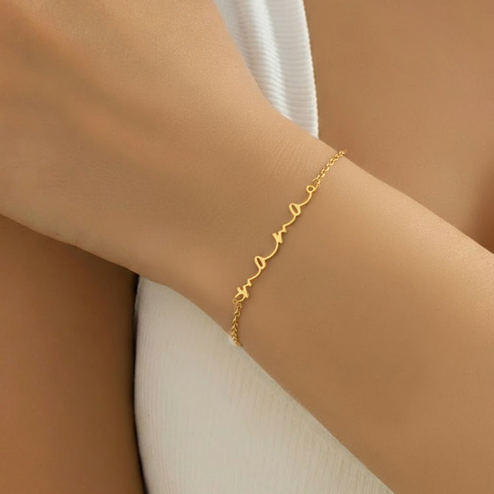 Letter Pendant Versatile Bracelet ⭐4.3