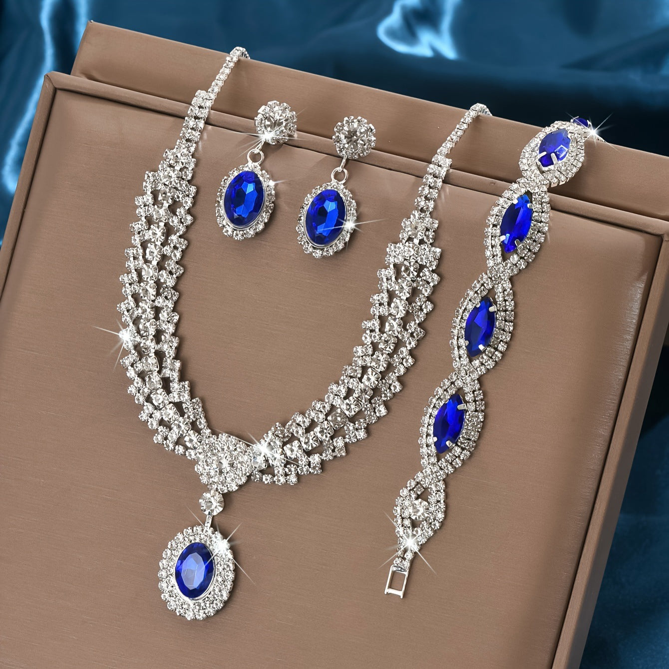 Sapphire Necklace Combo Set ⭐4.6