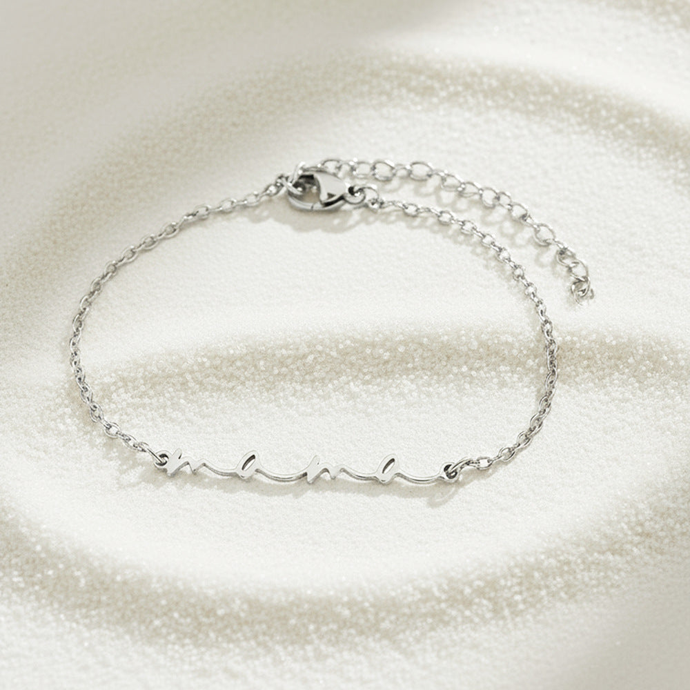 Letter Pendant Versatile Bracelet ⭐4.3