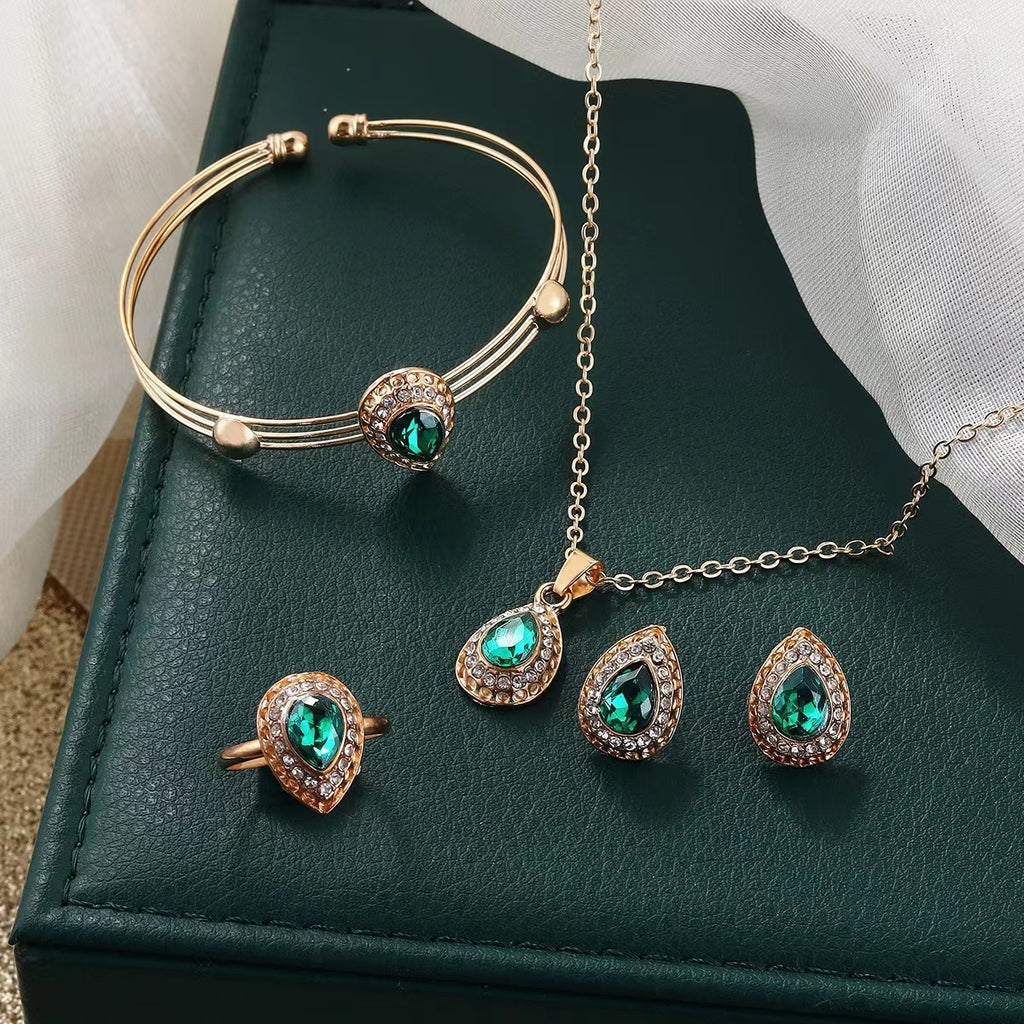 Water Drop Gem Jewelry Set ⭐4.7
