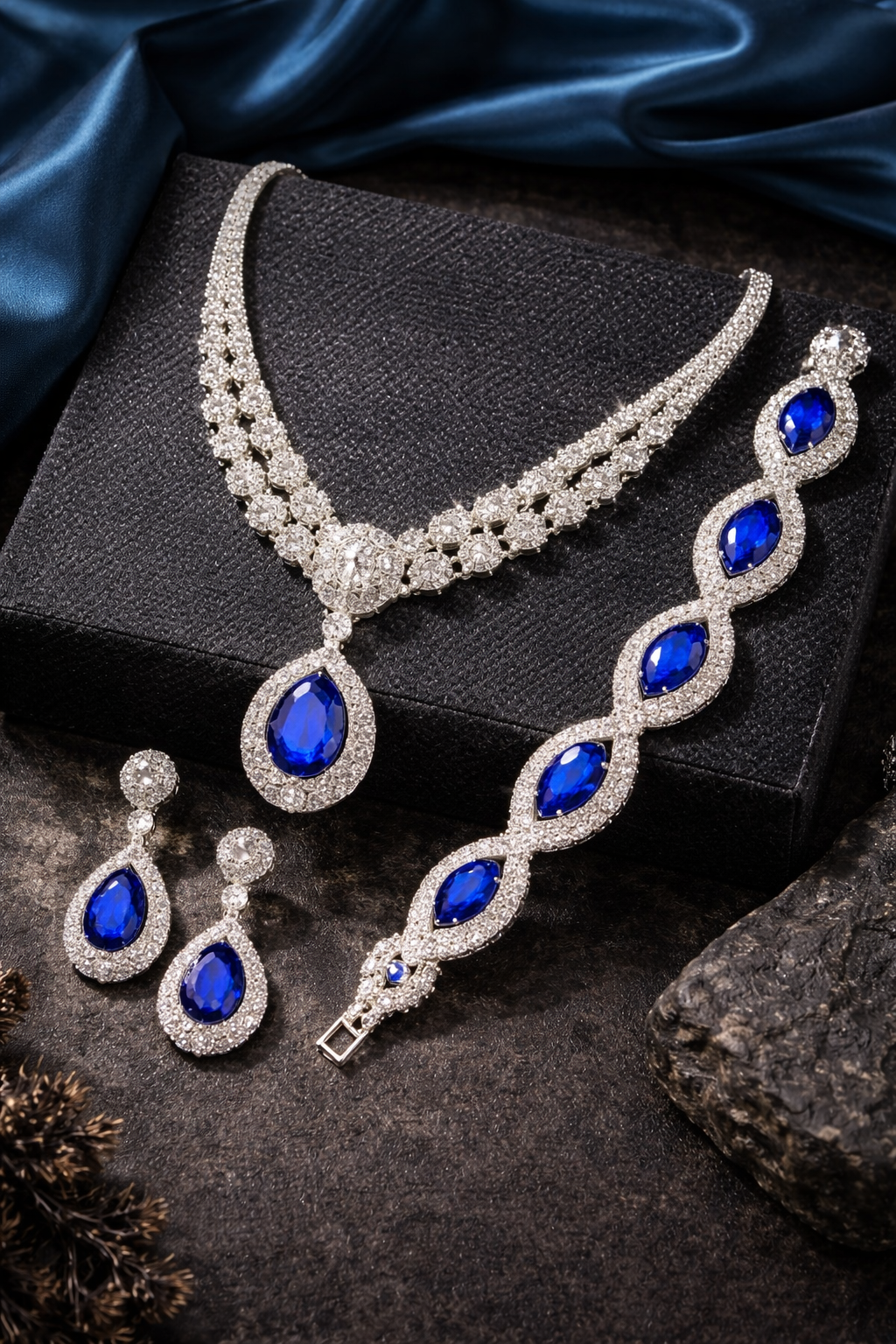 Sapphire Necklace Combo Set ⭐4.6