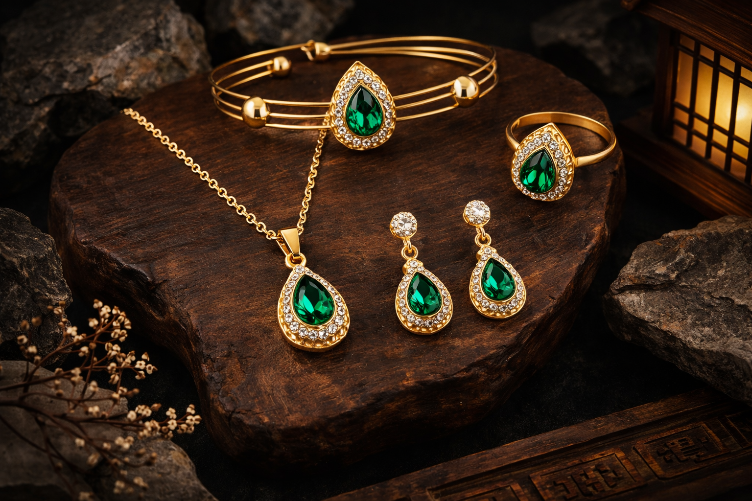 Water Drop Gem Jewelry Set ⭐4.7