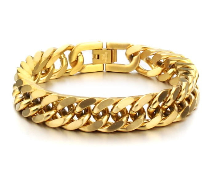 Titanium steel double buckle bracelet ⭐4.6