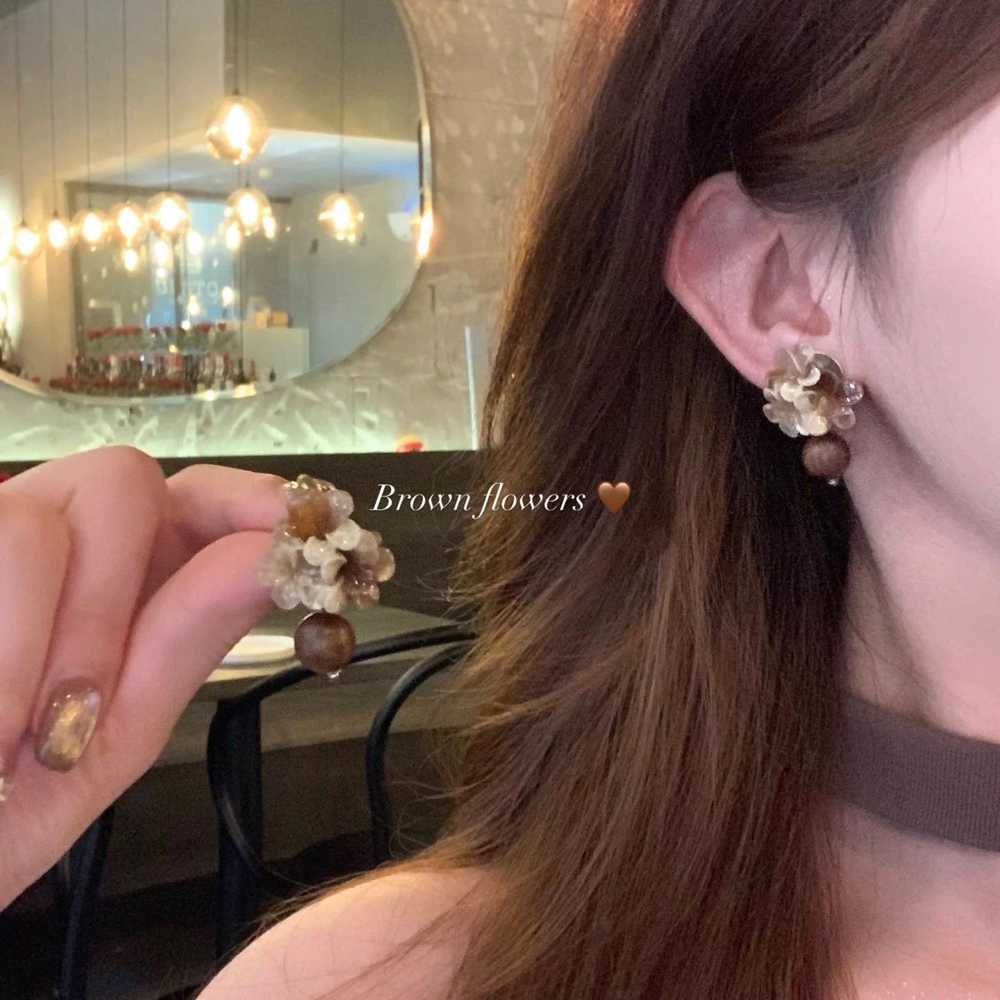 Pearl Flower CZ Stud Earrings set ⭐4.7