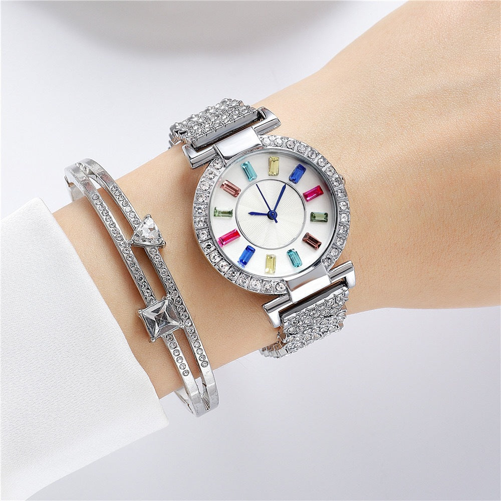 Big Colorful Crystal Women's Watch ⭐4.8