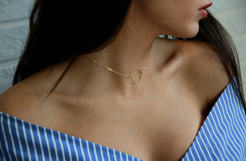 Alloy Ring with chain stlye Necklace ⭐4.2