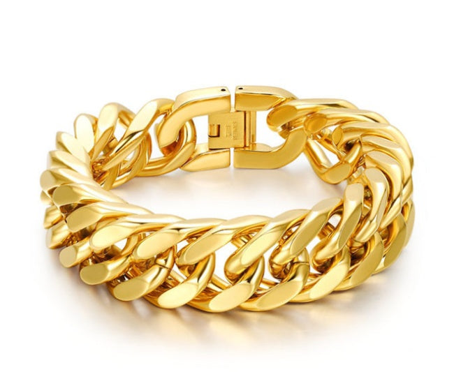 Titanium steel double buckle bracelet ⭐4.6