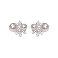 Rose Gold Pearl Zircon Stud Earrings ⭐4.7