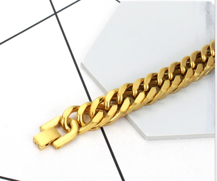 Titanium steel double buckle bracelet ⭐4.6