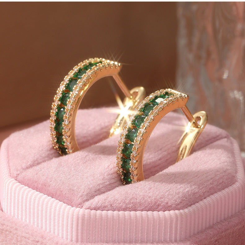 Simple Zircon Shiny Earrings set ⭐4.3