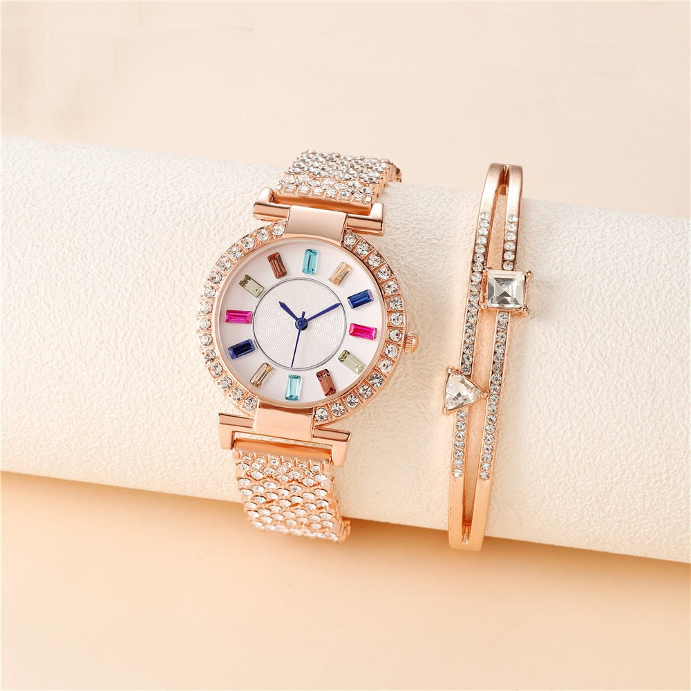 Big Colorful Crystal Women's Watch ⭐4.8