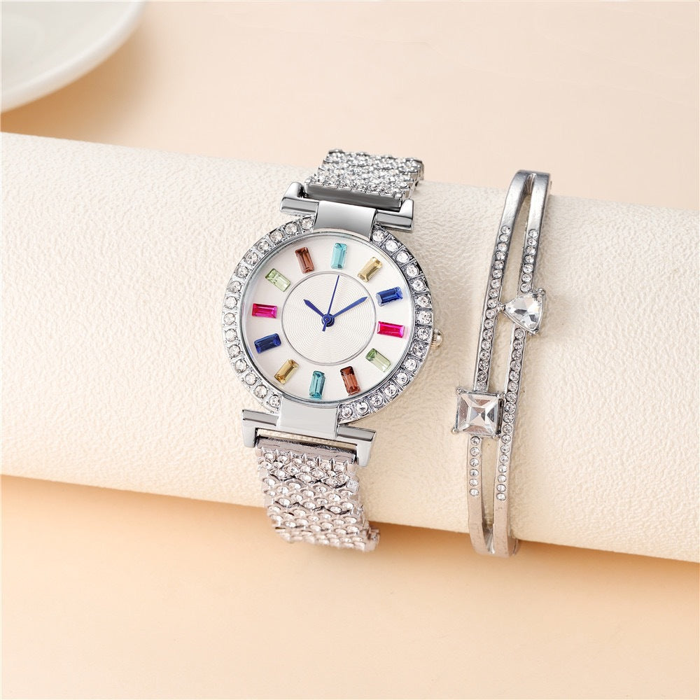 Big Colorful Crystal Women's Watch ⭐4.8