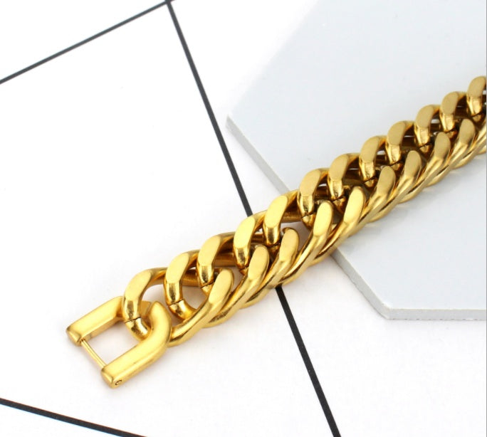 Titanium steel double buckle bracelet ⭐4.6
