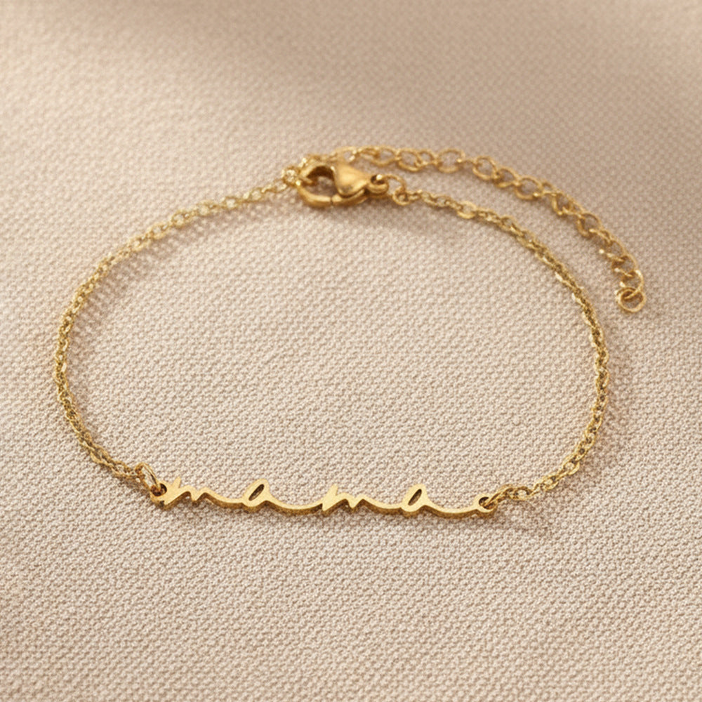 Letter Pendant Versatile Bracelet ⭐4.3